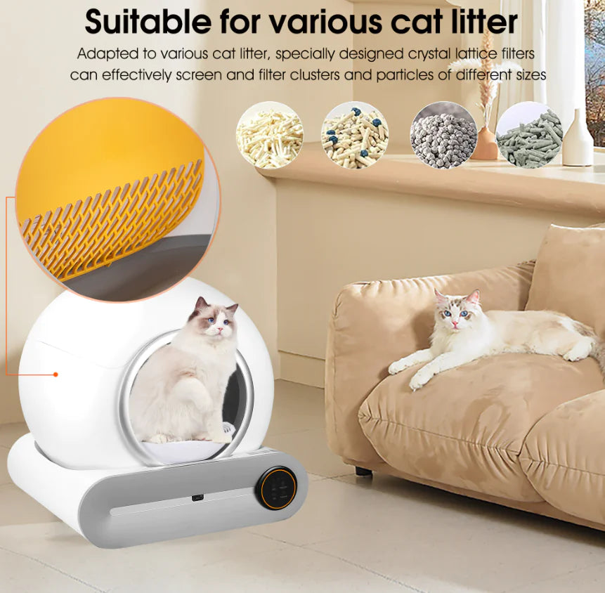 Smart Self-Cleaning Cat Litter Box